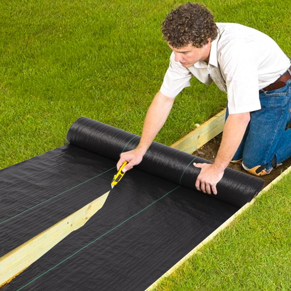 GoDecor 4*100 Feet Weed Barrier Fabric Commercial Weed Control Fabric