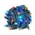 thumbnail image 2 of Novelty Lights Multicolored True Twinkle (100% Twinkle) 5MM LED Christmas String Lights 50 Wide Angle Bulbs (Green Wire, 25 Feet), 2 of 7