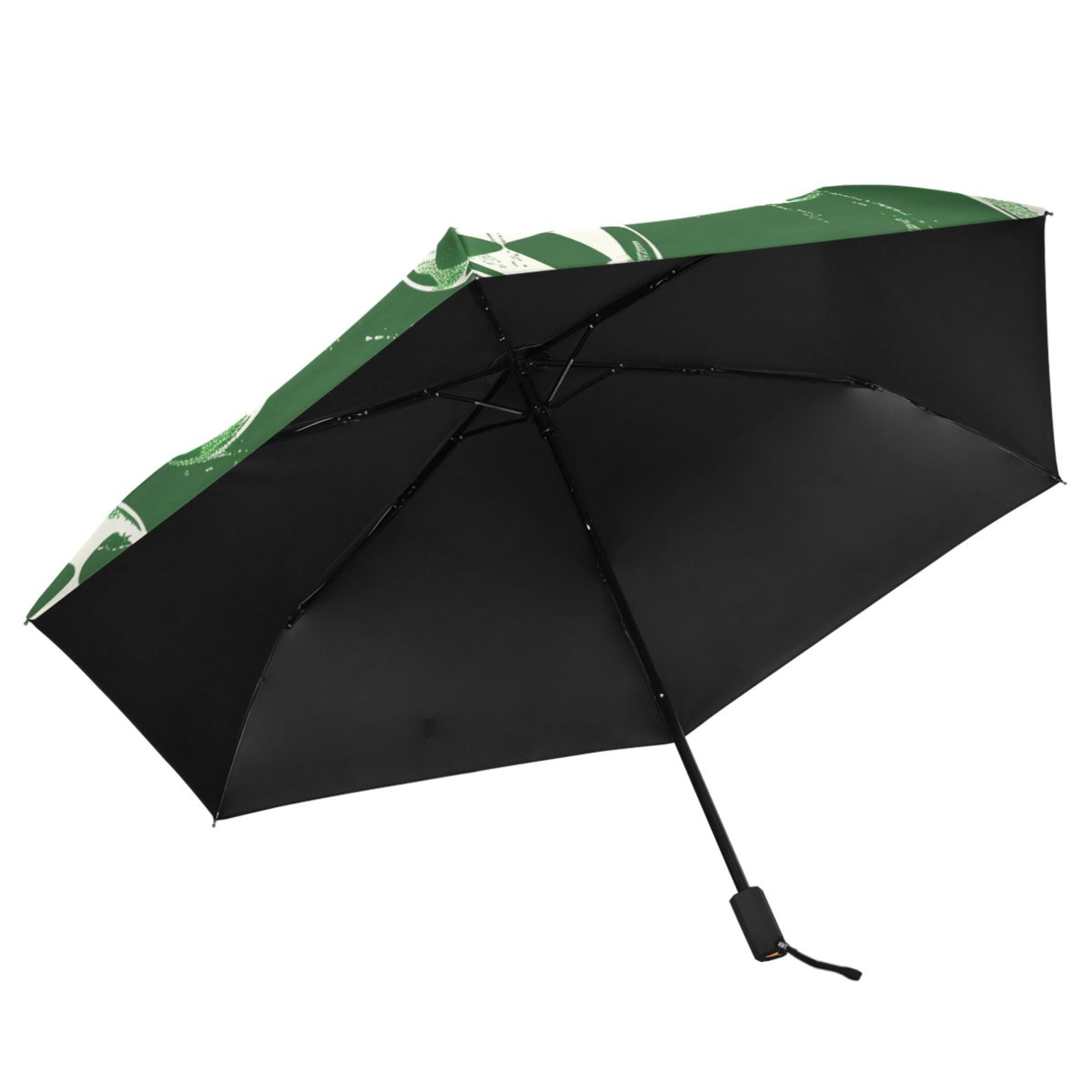 ALAZA Football Soccer Ball UPF 50+ Compact Folding Umbrella for Rain Travel Umbrella Packable
