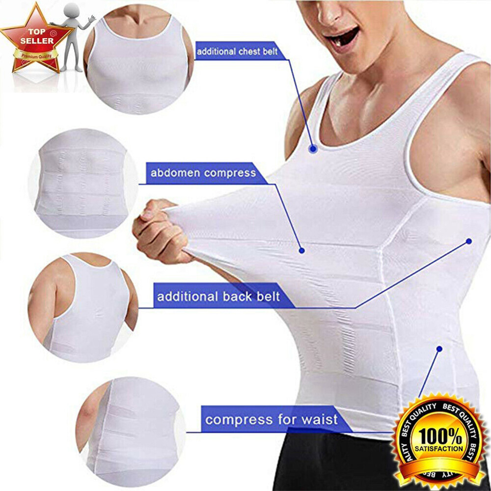 KOCLES Mens Slimming Compression Shirt, Slimming Undershirt Shirts