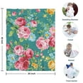 thumbnail image 4 of Pioneer Flower Floral Print Pattern Blanket,Comfortable Soft Flannel Throw Blanket,All Season,Warm Lightweight Blankets for Sofa Bed Couch Living Room Chair,30"x40", 4 of 4