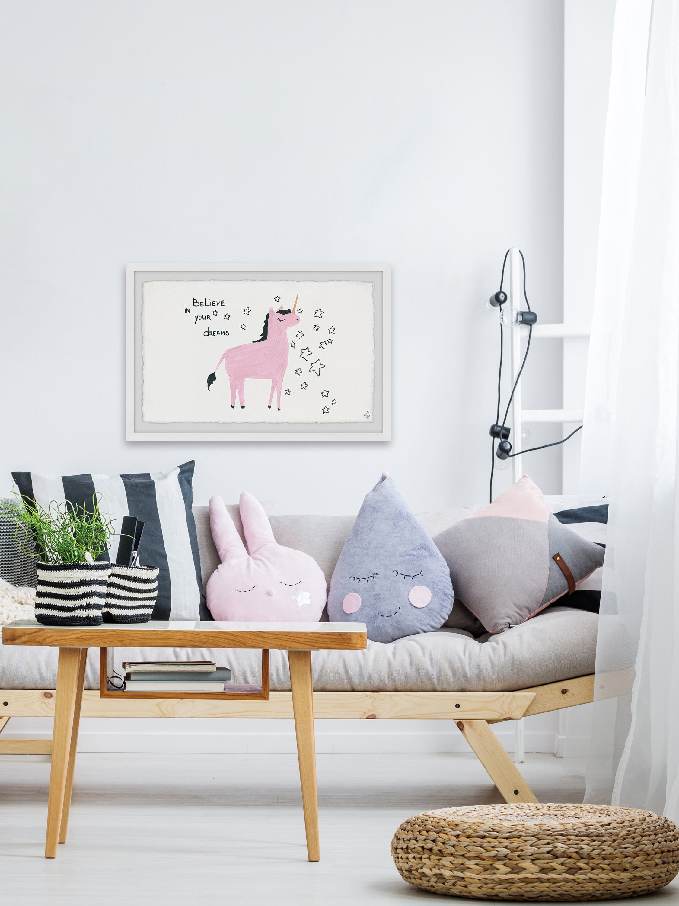 Marmont Hill Unicorn Dreams Framed Wall Art, 30.00" x 1.50"