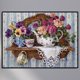 thumbnail image 3 of YM1 Serie Flores Y Plantas Diamantes Redondos Resina (40*30cm) V310, 3 of 9