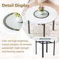 thumbnail image 3 of 5-Piece Dining Set With 42" Round Table and 4 Black PU Chairs for Dining Room, 3 of 8