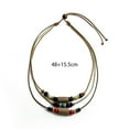 thumbnail image 5 of Jiaroswwei Necklace Chain Personality Multiple Layer Beads Bohemian Retro Ethnic Style Sweater Braided Necklace Jewelry Accessory, 5 of 7