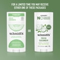 thumbnail image 5 of Desodorante Schmidt's Fresh Cucumber, 75 ml, 4 unidades, sin aluminio, 5 of 5