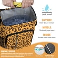 thumbnail image 2 of Travel Cooler Bag - Yellow and Black Of Leopard Print Camping Beer Cooler Backpack with Bottle Opener- Waterproof Insulated Picnic Backpacks - Cooler Bag for Beach, 2 of 6