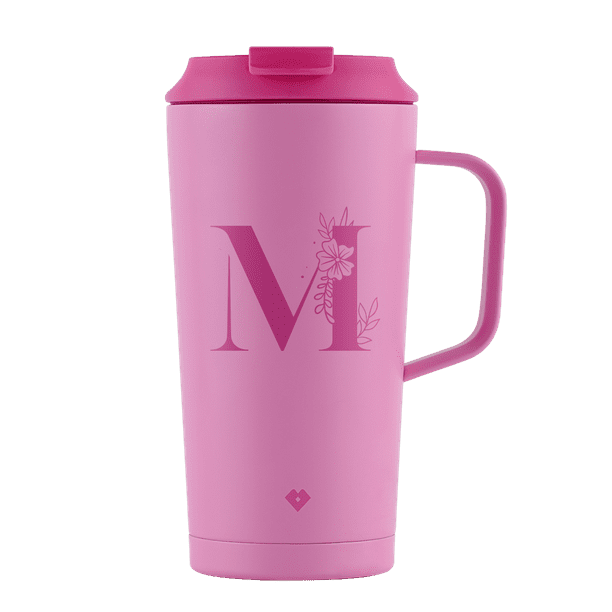 Termo Café Iniciales Nelly Rosa Letra M 500ML LuckyLy