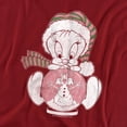thumbnail image 2 of Looney Tunes Tweey Globe Women's T Shirt, Cardinal, X-Large, 2 of 6