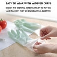 thumbnail image 2 of 1Pack Reusable Rubber Gloves for Dishwashing Cleaning Bleaching, Grippy Latex Dish Washing Gloves with Flocked Cotton Liner, Water Resistant Household Gloves for Kitchen Bathroom, Medium, 2 of 7