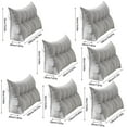 thumbnail image 2 of Large Soft Comfortable Backrest Headboard Cushion Pillow, Ergonomic Design Supporting Back Neck Shoulders And Waist, Twin Bed Reading And Resting, 2 of 3
