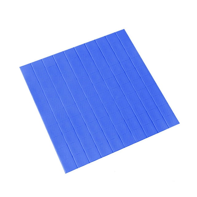 Cateissary Almohadilla térmica para CPU, almohadilla conductora de silicona, estera de enfriamiento del disipador térmico para computadora Electrónica miscelánea Cortar 10*10 1.5 mm