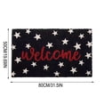 thumbnail image 6 of 4th of July Decorations Patriotic Star Bathrooms Rugs, 24"x26" Soft Welcome Black Outdoor Rug, Independence Day Patriotic Decor for Home Entryway Living Room Bedroom, Idea Gift, 6 of 6