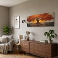thumbnail image 2 of Canvas Wall Art for Living Room - Large Red Tree of Life Canvas Prints, Modern Abstract Nature Painting Wall Decor for Bedroom Bathroom and Office, 2 of 7
