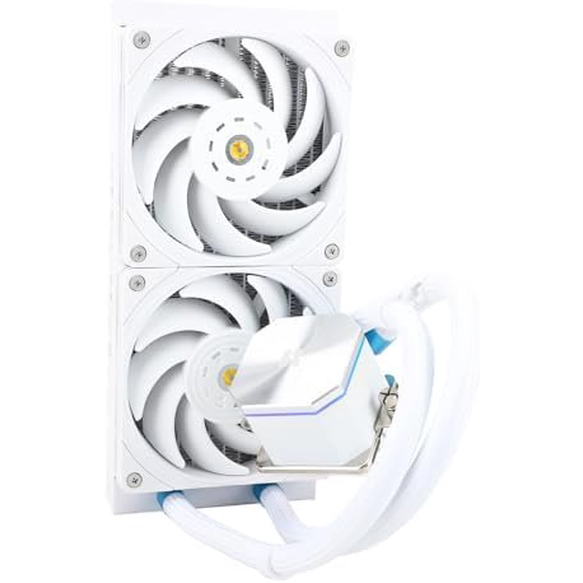 Frozen 240 White CPU Liquid Cooler,Efficient PWM Controlled Pump 2800RPM,12CM PWM Fan,Water Cooling ,for AM4/AM5, 1150/1151/1200/1851/1700, AIO Cooler
