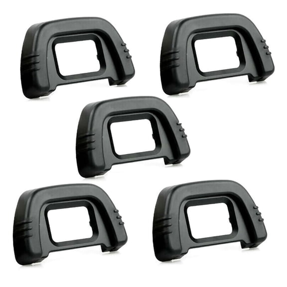 Rubber Eye Cup Eyepiece for Nikon Cameras for DK-21, 5-Pack, Comfortable Viewing, Enhanced Contrast