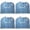 Blue 4PCS, variant on Adult Bib Blue Cloth Elderly Towel Soft And Comfortable Adult Eating Bib Can Be, 30x18 inch, Blue 6PCS