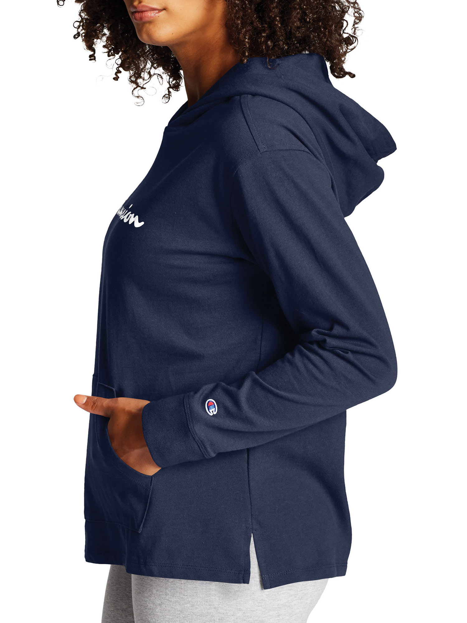 Champion Women's Middleweight Jersey Pullover Hoodie - image 3 of 5