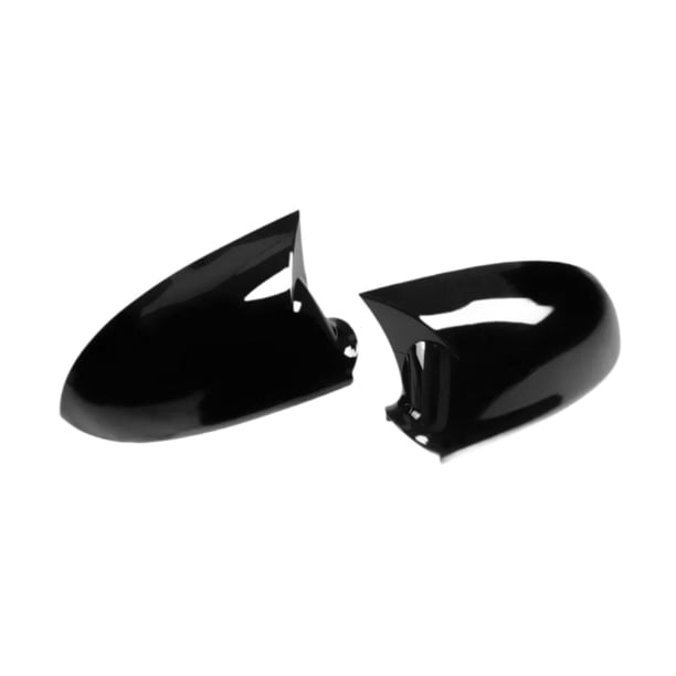 2 piezas de cubiertas de espejo lateral de coche, carcasa que reemplaza 1K0857537, cubiertas de espejo retrovisor para Golf Plus, negro
