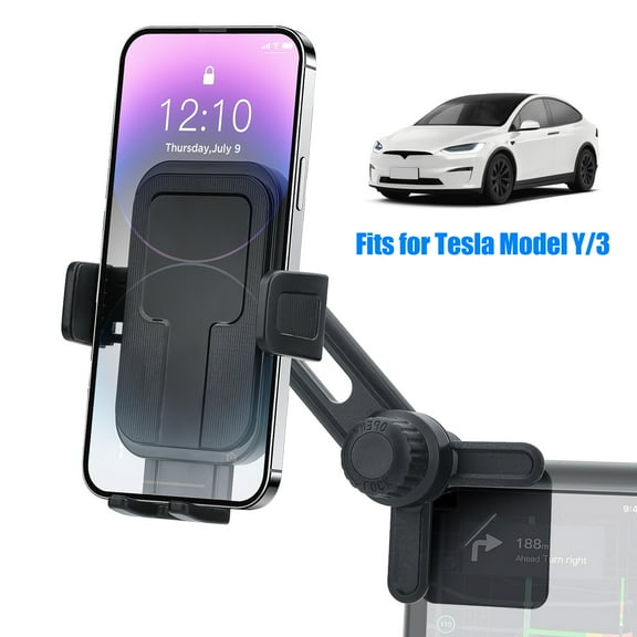 EEEkit Universal Car Phone Holder for Tesla Model 3/Model Y/Cybertruck Screen, Rotate 360 ° Phone Holder Mount Fit for All iPhone & Android Phones