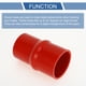 thumbnail image 4 of Acoplador de Manguera de Silicona de 127mm/5" con Abrazaderas, Manguera de Refrigerante Universal Roja 63mm/2.48"-70mm/2.76" ID, 4 of 7