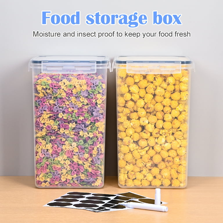 2PCS Food Storage Containers with Airtight 6.5L, for Flour, Sugar
