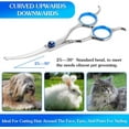 thumbnail image 3 of XD4-Dog Grooming Scissors Curved Scissors for Dog Grooming Round Tips Pet Grooming Shears for Dog Cat on Face Paw Hair Trimming with Leather Cases 5 Inch*04, 3 of 7