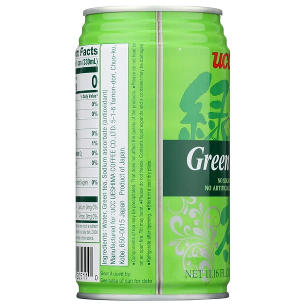 UCC Green Tea, Product of Japan, 11.16 fl oz Can - Walmart