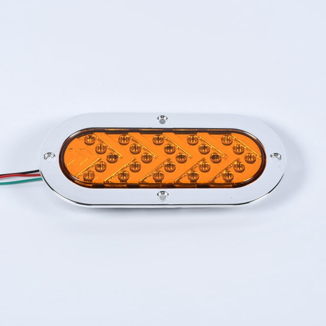 Luz trasera para camión 12V24VLED Luz trasera para camión con forma de flecha y flujo de agua ovalada Luz lateral para camión