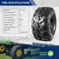 thumbnail image 6 of MaxAuto Set of 4 15X5-6 Front Tires & 20X9.50-8 Rear Lawn Mower Turf ATV Tires, 6 of 7