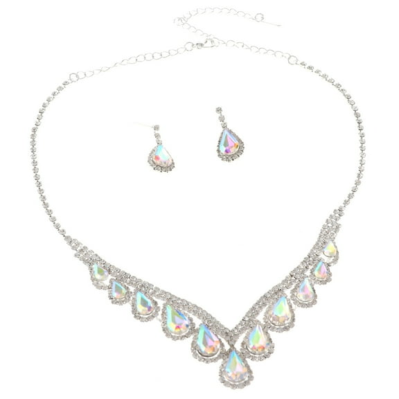 Rhinestone Necklace Set