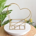 thumbnail image 3 of Cesta decorativa portátil geométrica de oro Sunnimix canasta de maceta, 3 of 7