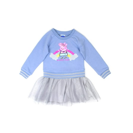 Peppa Pig French Terry Top & Tulle Skirt Dress (Toddler Girls)