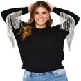 thumbnail image 1 of Suéter con barbitas Roman Fashion/Tallas Extras, 2023 (Negro) negro Unitalla Roman Fashion S-MZ-2023-NEGRO-ALL, 1 of 7