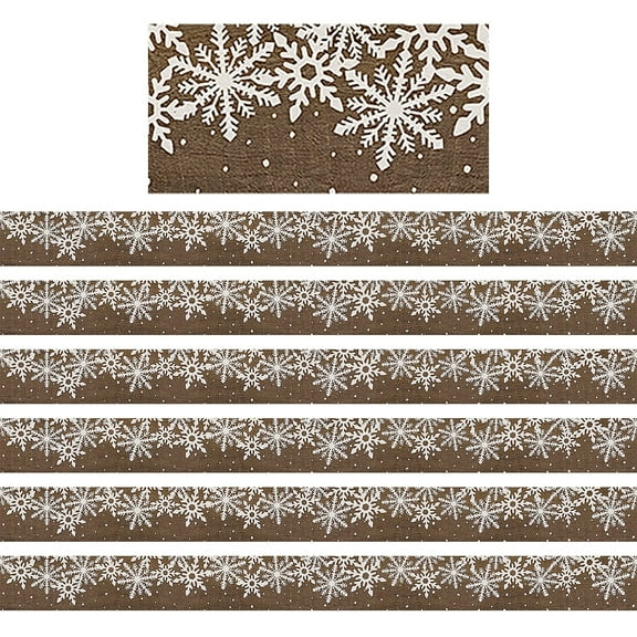 Teacher Created Resources Home Sweet Classroom Winter Straight Border Trim, 35 Feet Per Pack, 6 Packs
