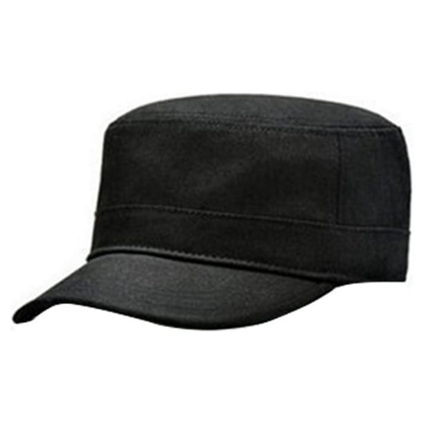 Sonducket Gorra de béisbol de algodón, portátil, coreano, informal, ajustable, elegante, plana, a la moda, para exteriores, regalo de Sombreros Negro