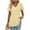 Yellow, variant on Womens Top Summer Round Neck Tshirts for Women Short Sleeve Shirts Casual Tops for Women Summer