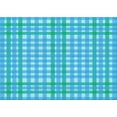 thumbnail image 1 of Ahgly Company Indoor Rectangle Patterned Bright Turquoise Blue Area Rugs, 7' x 9', 1 of 6