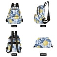 thumbnail image 4 of FORMRS Mini Backpack Purse for Women Travel Daypack Casual Shoulder Bag, Light Blue Lemon, 4 of 7
