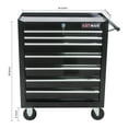 thumbnail image 6 of Tcbosik Rolling Tool Cabinet with 7 Drawers, Tool Storage Chest with Lock, Tool Box Organizer for Garage, Warehouse, Workshop, Black, 6 of 9
