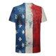 thumbnail image 5 of Blusas y camisas de manga corta y cuello redondo para hombre. Blusas de manga corta con cuello redondo y estampado del Día de la Independencia para hombre. Blusa para hombre., 5 of 5