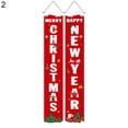 thumbnail image 1 of 1 Par Christmas Banner Letter Print Fine Workmanship Polyester Front Door  Ornaments for Holidays, 1 of 8