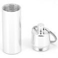 thumbnail image 3 of Aluminium Pill Box, Practical Silver Firm Portable Keychain Pill Case  For Vitamin E For Pills For Cod Liver Oil For Capsules, 3 of 8
