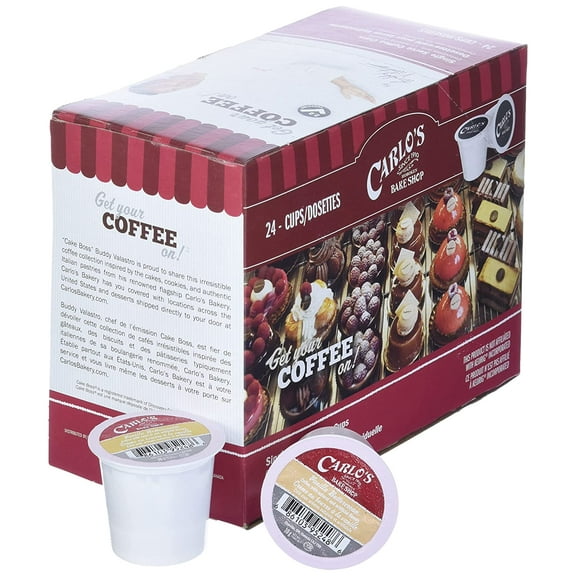 Cake Boss Vanilla Buttercream Medium Roast Coffee, for Keurig K Cups Brewers, 24 Count