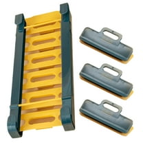 COMPUKAS 1Set Rectangular Plastic Sealed Bag Hanging Rack for Fridge Storage Organization 12.2x4.3in