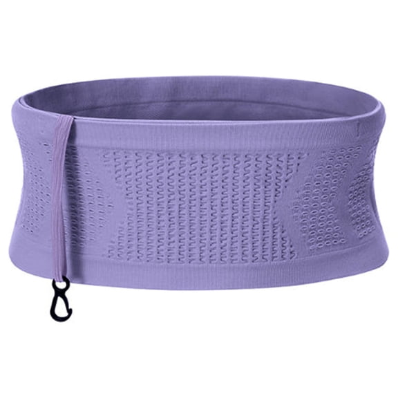 Lilgiuy Concealed Multifunctional Waist Bag for Women Men, Running and Sports Waist Pack with Large Capacity, Breathable Non-Slip Outdoor Waist Bags for Cycling Hiking, Purple