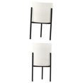 thumbnail image 1 of 2 Piezas Al / Interior Maceta para Macetas, Soportes para Flores, Estantes, Negro, 1 of 8