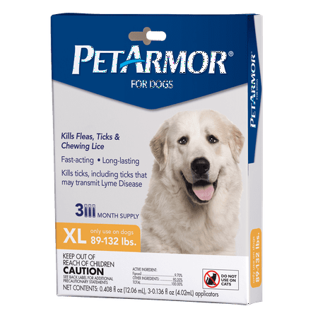 UPC: 0815249012888 | PetArmor Flea & Tick Prevention for Extra Large Dogs with Fipronil (89 to 132 Pounds)  3 Monthly Treatments
