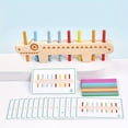 thumbnail image 4 of Wooden Dinosaur Balance Game - Educational Preschool Color Matching & Sorting Stacking Toy for Fine Motor Skill Development, Toddler Activities, Counting & Sequencing, Age 3+, 4 of 5