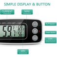 thumbnail image 2 of ORIA Refrigerator Thermometer, Fridge Thermometer with Max and Min Record, Digital Freezer Temperature Gauge for Kitchen, Home, Restaurants - 2 Pack, Black, 2 of 7